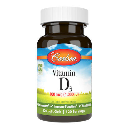 Carlson Vitamin D3 100 mcg (4000 IU)