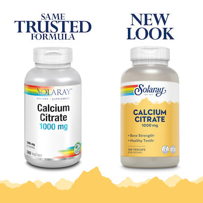Solaray Citrate de Calcium 1000mg