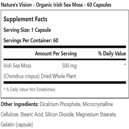 Nature's Vision Organic Irish Sea Moss