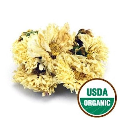 Starwest Chrysanthemum Flowers White Organic