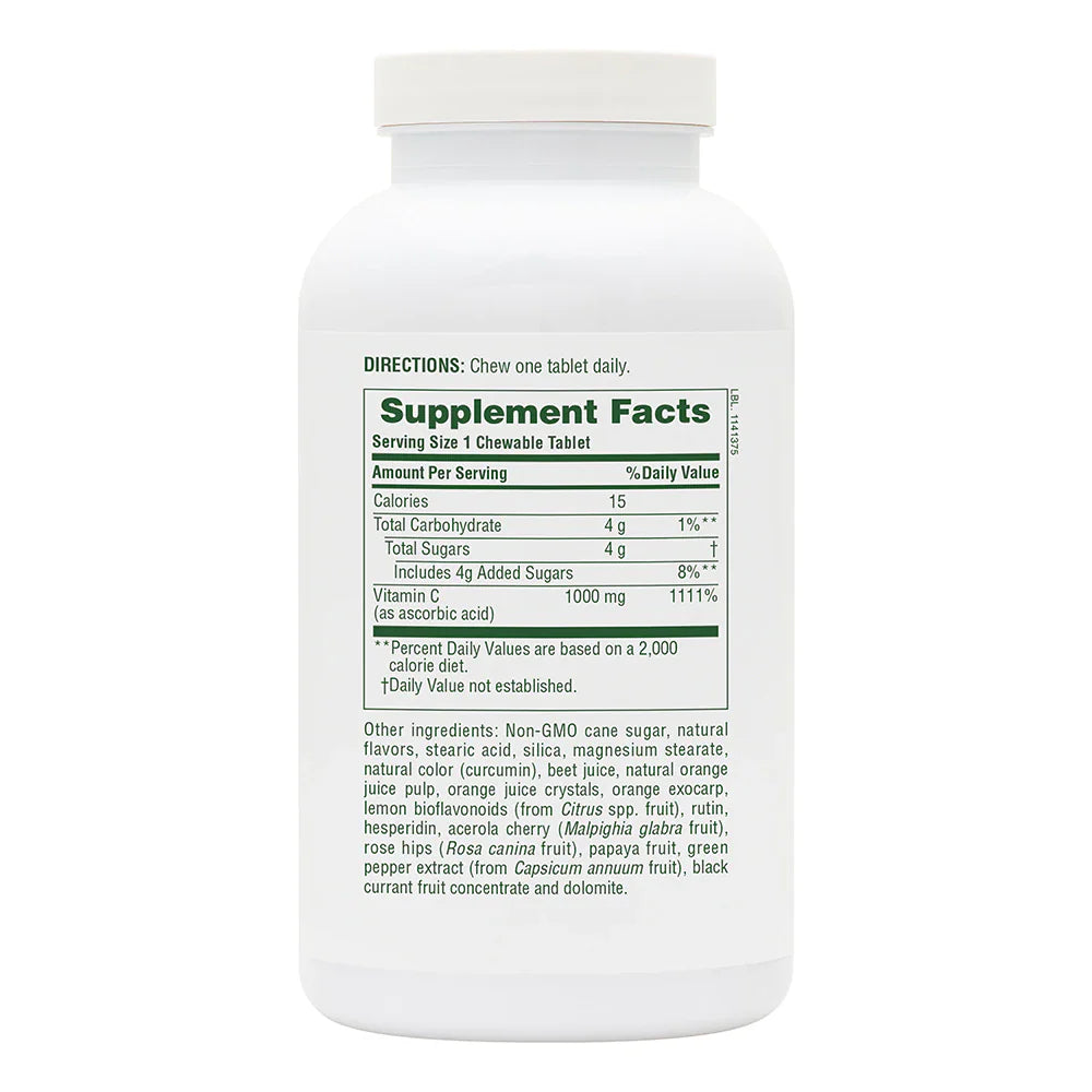 Natures Plus Chewable Orange Juice Vitamin C 1000 mg