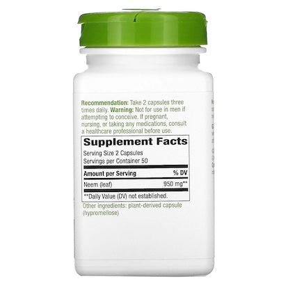 Nature's Way Neem Leaf 100 Vegan Capsules