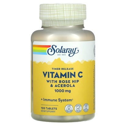 Solaray Vitamine C Cynorhodon & Acérola 1000 mg