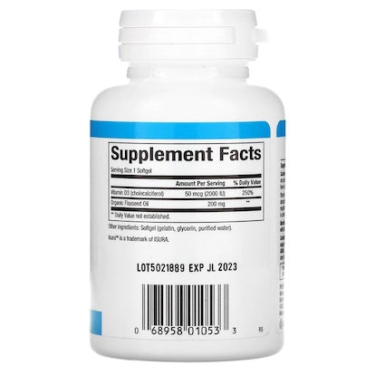 Natural Factors Vitamin D3 50 mcg (2000 IU)