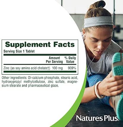Natures Plus Mega Zinc 100 mg