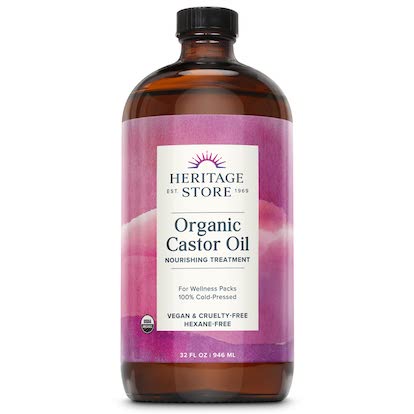 Huile de ricin biologique Heritage Store
