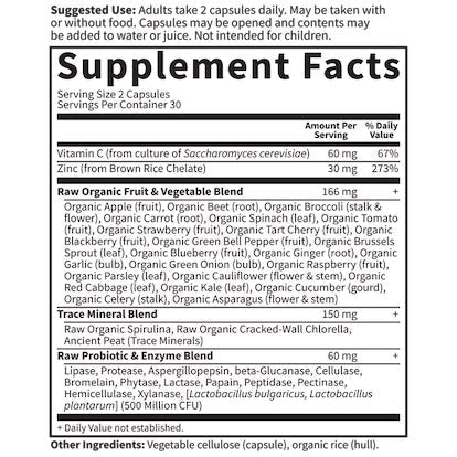 Garden of Life Vitamin Code Zinc Brut