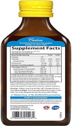 Carlson Kid's Norwegian The Very Finest Fish Oil 6.7 fl oz