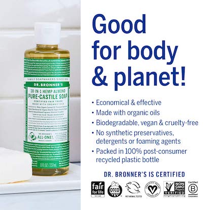 Savon pur au Castille Amande Dr. Bronner's