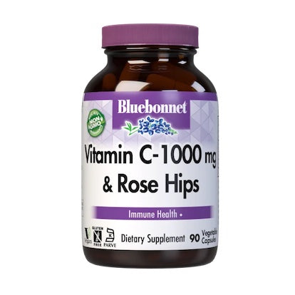 Bluebonnet Vitamine C-1000 mg et Cynorrhode