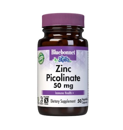 Bluebonnet Picolinate de Zinc 50 mg