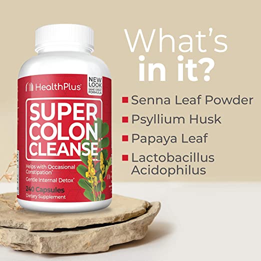 Gélules Health Plus Super Nettoyant pour le Côlon