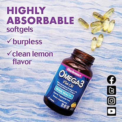 Bluebonnet Omega-3 Fish Oil Brain Health*