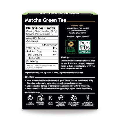Thé vert Matcha Buddha Teas