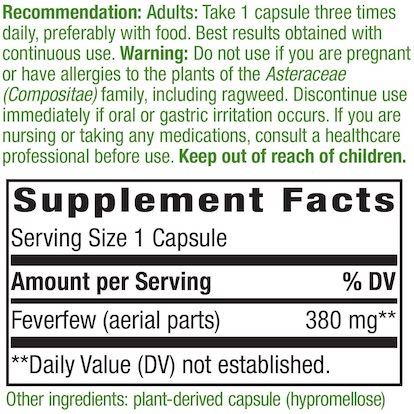 Nature's Way Feverfew Herb