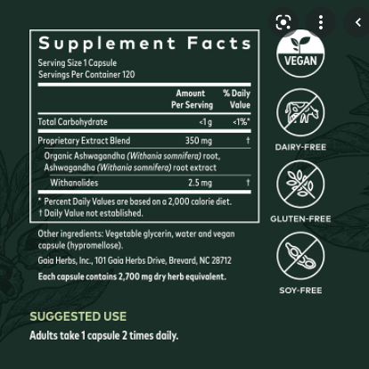 Gaia Ashwagandha Root