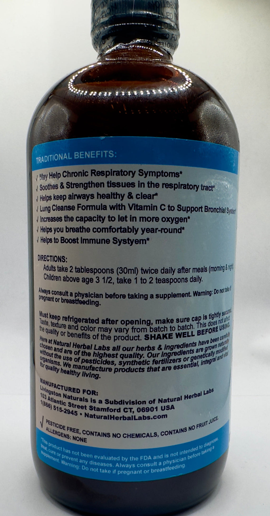 Livingston Natural Lung & Breathing Cleanse