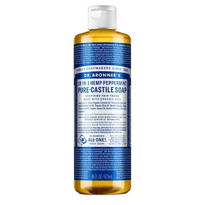 Savon de Castille pur à la menthe poivrée Dr. Bronner's
