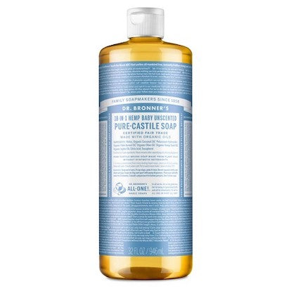 Savon de Castille pur bébé sans parfum du Dr. Bronner