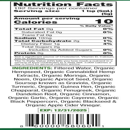 La formule au chanvre