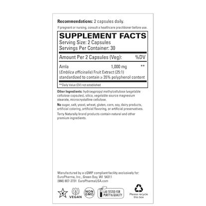 Terry Naturally Healthy Cholestrol with Amla