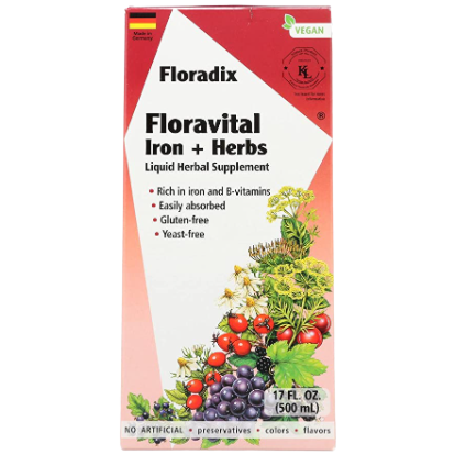 Gaia Floradix Floravital Iron & Herbs Yeast Free