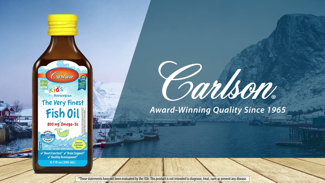 Carlson Kid's Norwegian The Very Finest Fish Oil 6.7 fl oz