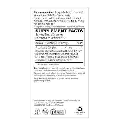 Terry Naturally Menopause Relief* Plus