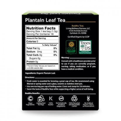Thé aux feuilles de plantain Buddha Teas