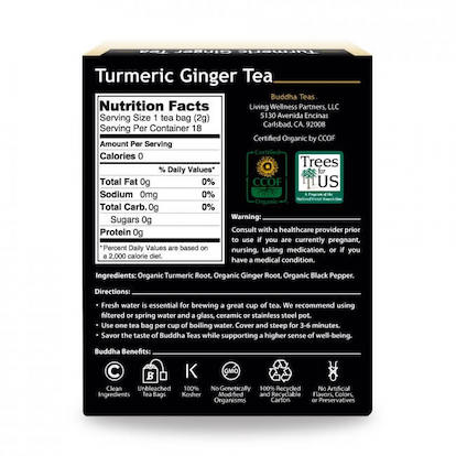 Tisane Curcuma Gingembre Buddha Teas