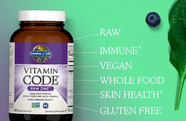 Garden of Life Vitamin Code Zinc Brut